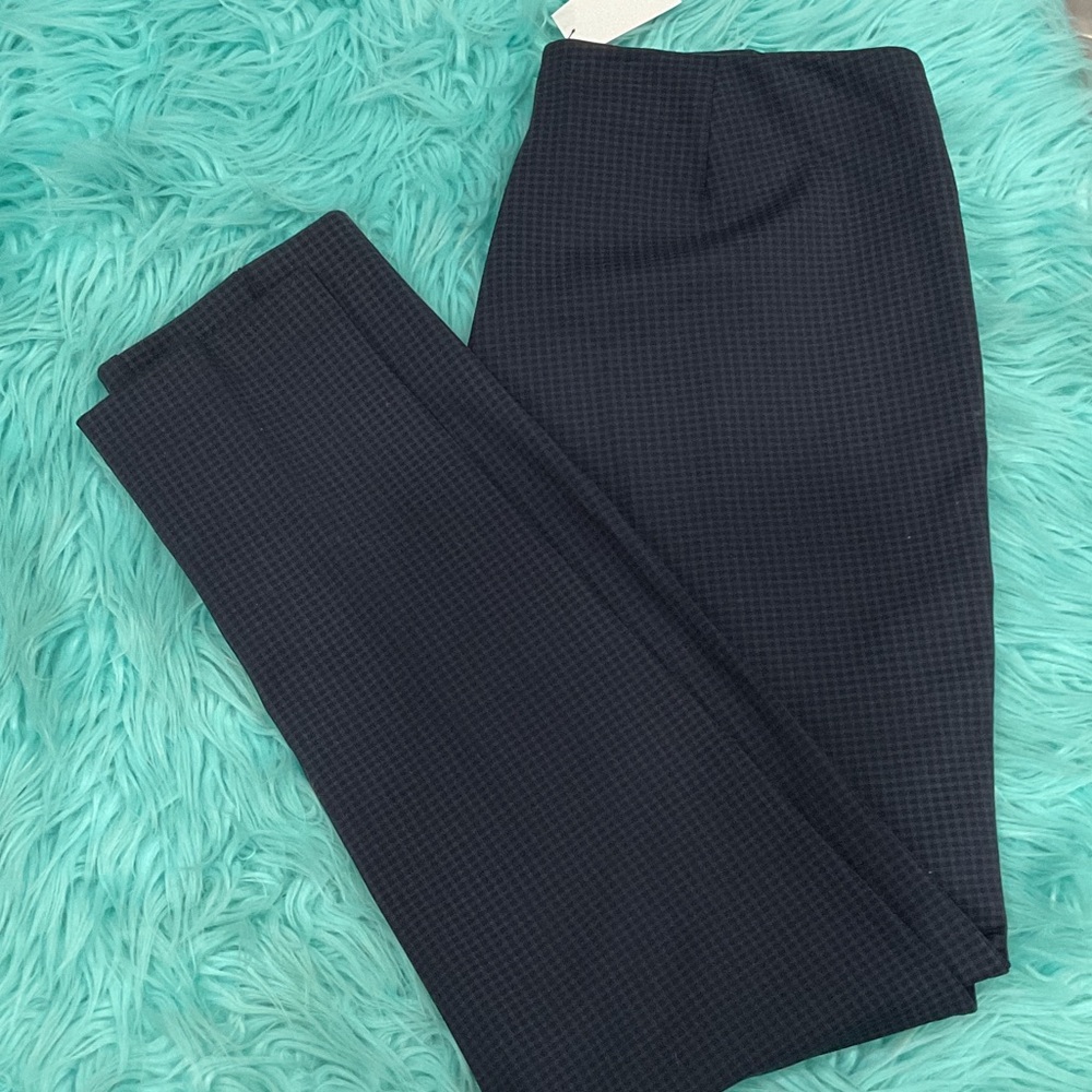 BYLYSE Navy Checkered Pants